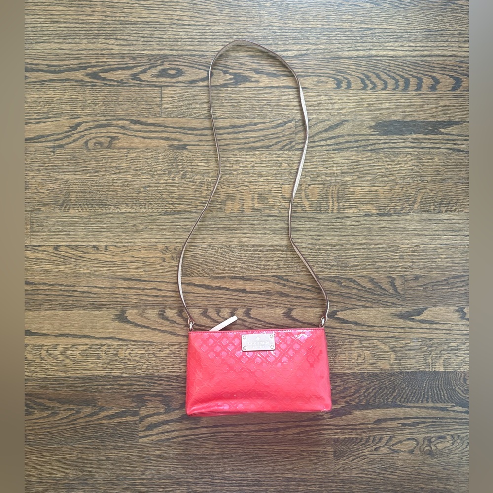 Kate Spade Red Patent Leather Crossbody